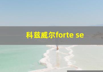 科兹威尔forte se